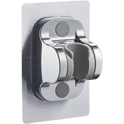 Adjustable Spray Head Shower Holder No-Drip Shower Head Wall Mount Bracket Bathroom Shower Gadget Rain Shower Head Fixture