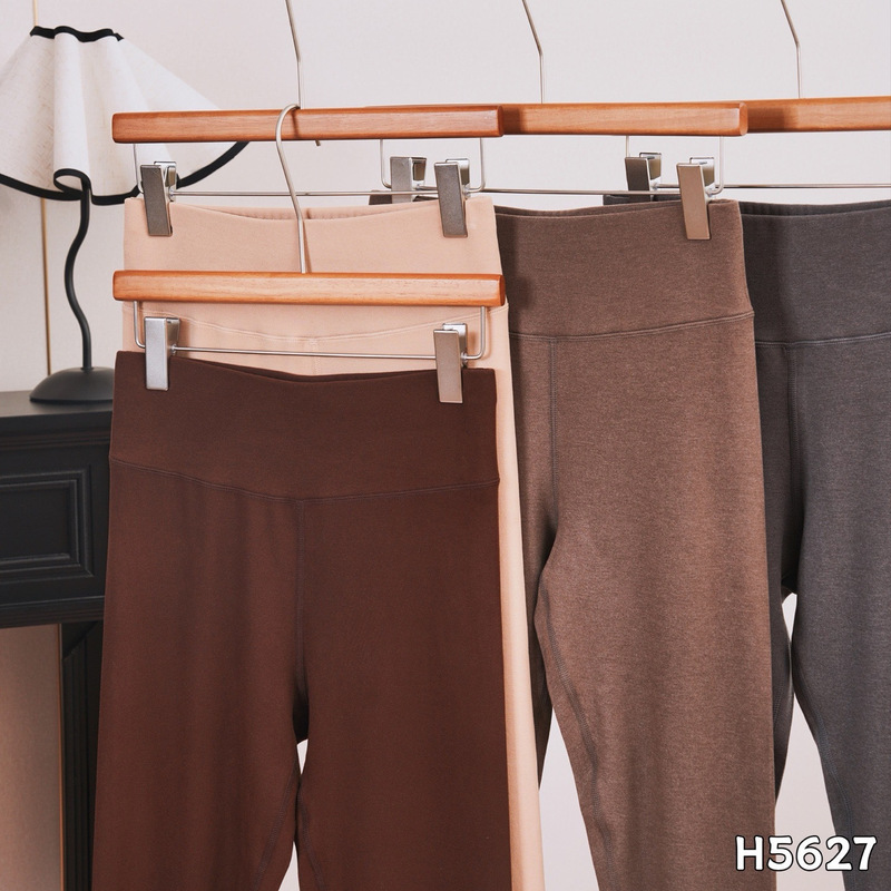 Women's high-waisted thermal leggings, high-elasticity, slimming, no-roll hem, suitable for autumn and winter, can be worn as outerwear or as an inner layer, slim-fit thermal pants for women