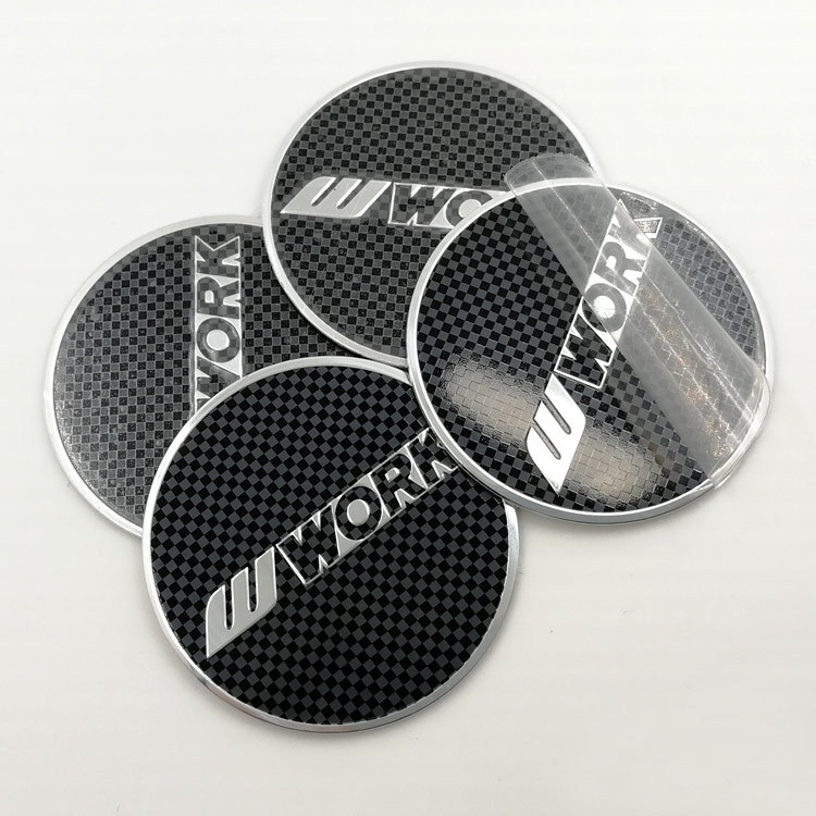 Modified Work Wheel Hub Stickers 45mm 50mm 56.5mm Car Wheel Hub Decals Aluminum Alloy Car Stickers Aluminum Logo