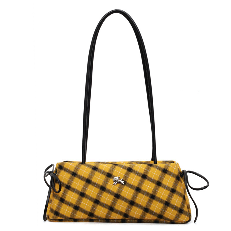 Casual Large Capacity Canvas Bag For Women, New Fashion Commuter Shoulder Bag, College Student Class Bag, Baguette Bag - Thumbnail 5