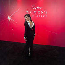 高端气质晚礼服欧美外贸女装秋冬款长袖露背西装领晚会绷带连衣裙