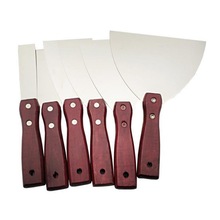 红木不锈钢油灰刀批刀铲刀刮刀抹刀腻子刀加厚型优质实木手柄