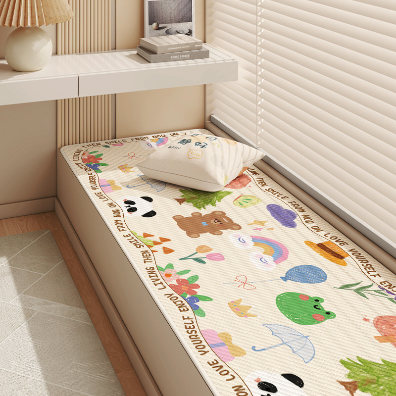 Cartoon Ice Silk Bay Window Mat Windowsill Mat Bedroom Room Four Seasons Universal Cushion Summer Balcony Cool Mat Mat