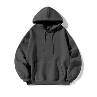 Men's hooded sweater ins Wind loose Tide brand men's spring and autumn loose top thin solid color coat wholesale