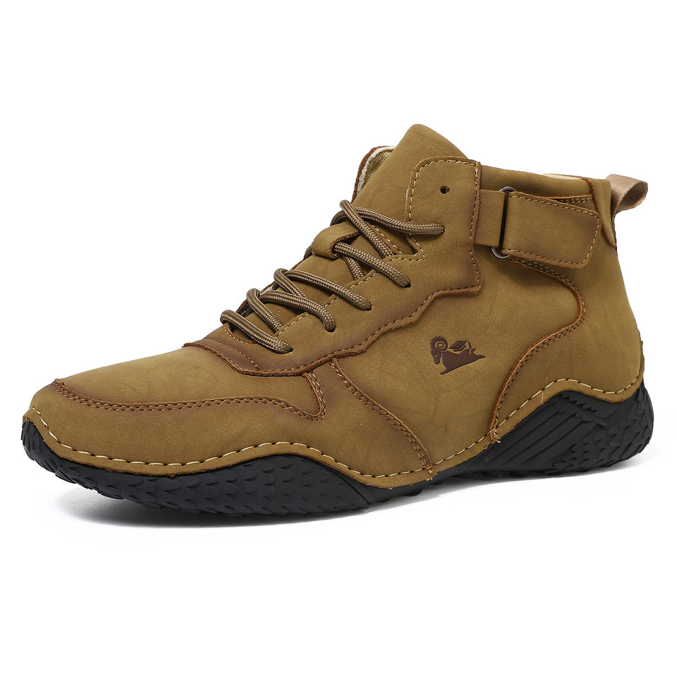 Giày bốt Martin nam cổ cao da lộn, đế bằng chống trượt, phong cách thường ngày — 55079 kaki, 55079 màu nâu, 55079 màu xám, 55079 màu đen