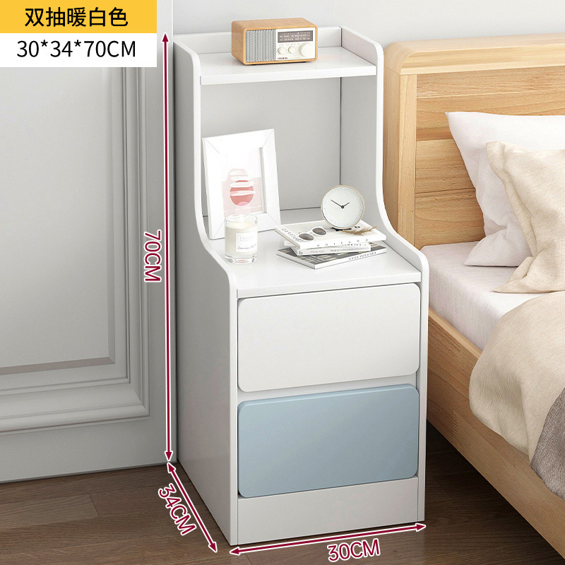 Mesa de noche para alquiler dormitorio moderno minimalista cama almacenamiento rack ultra estrecho brecha gabinete pequeño dormitorio armario