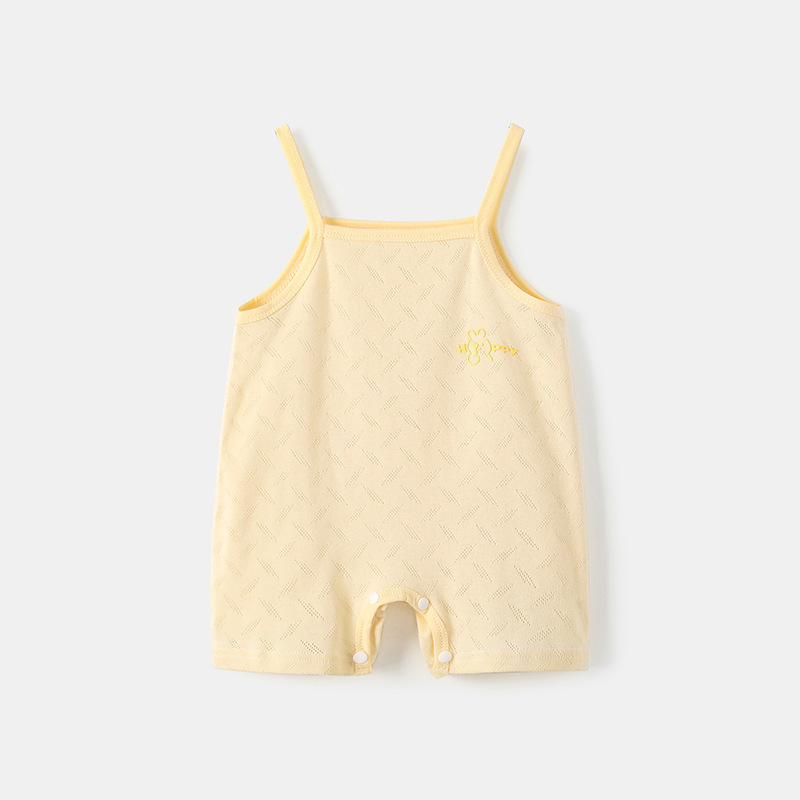 Sleeveless Breathable Summer Romper for Infants and Toddlers, A-Class Certified Cross-Border