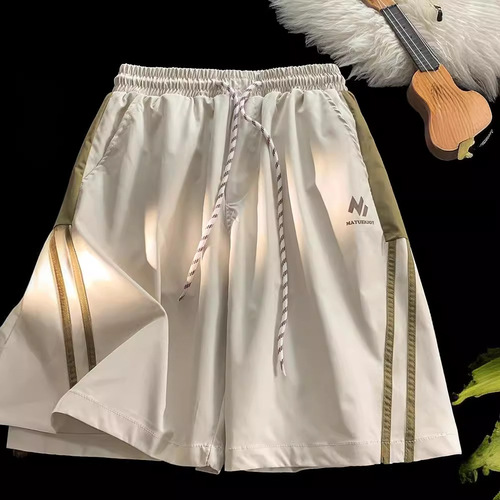 Men's Summer Thin Quick-Dry Waterproof Trendy Versatile Youth Loose Casual Five-Finger Shorts