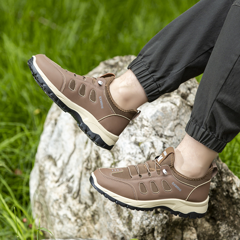 Zapatos de hombre nuevos zapatos deportivos de hombre al aire libre color sin lazos zapatos casuales cómodos zapatos ligeros transpirables de mediana edad