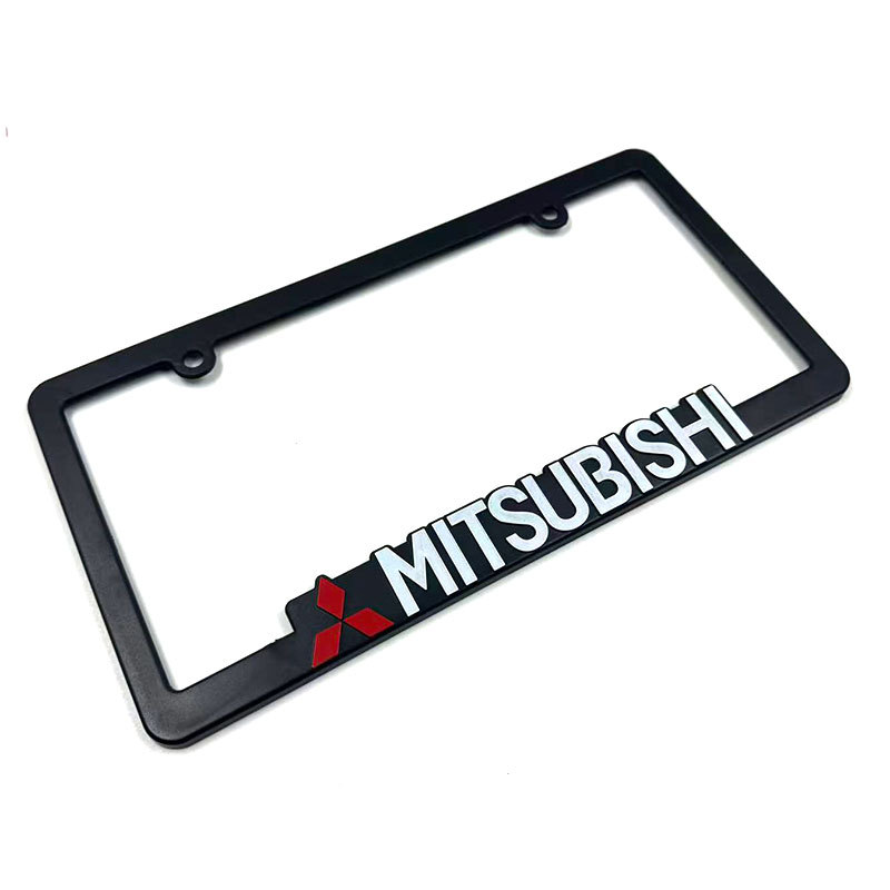 Inventario transfronterizo marco de matrícula general JDM auto logotipo de modificación ABS marco de matrícula de plástico tridimensional marco de matrícula