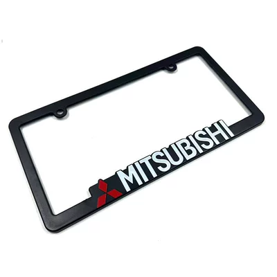 Car Modification Emblem Abs Plastic 3D | License plate holder/license plate holder - mitsubishi-1