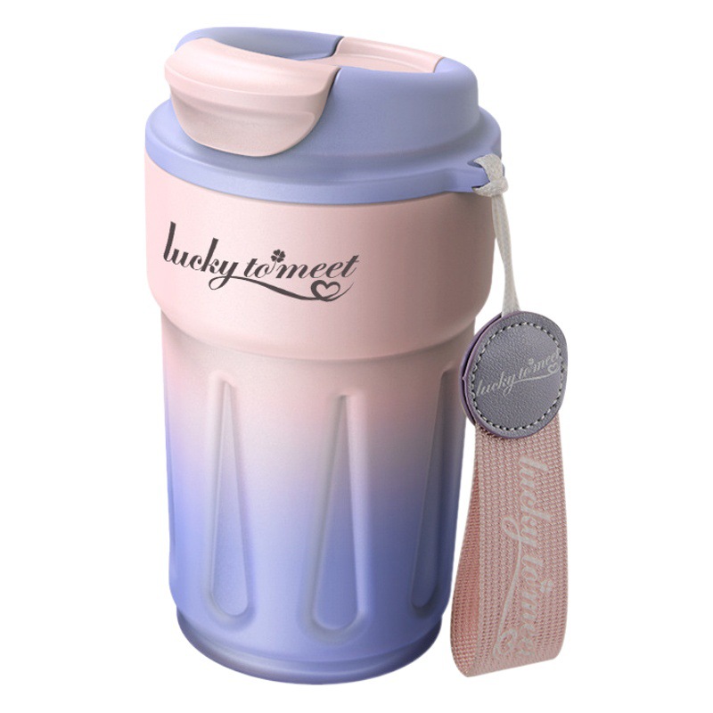 Taza de café 316 taza de vacío de acero inoxidable al aire libre de alta apariencia estudiantes masculinos y femeninos taza de agua del coche taza de regalo personalización