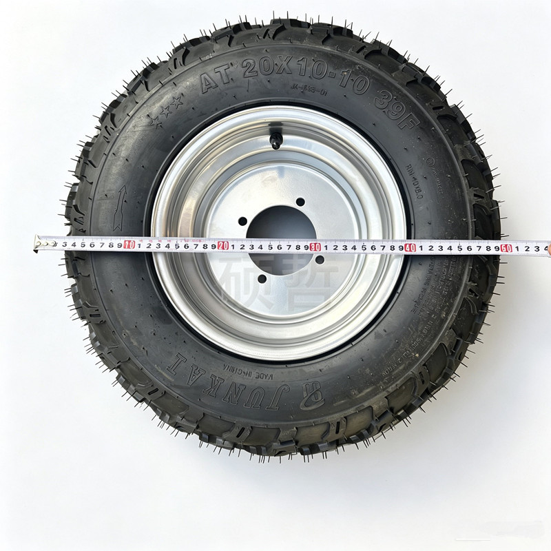 Atv20X 10-10inch Four-Wheel Beach Vehicle Modified with Big Bull Accessories, Thickened Vacuum Off-Road Tires, Aluminum Wheel Hubs