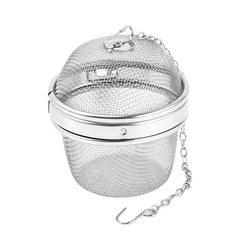 メーカースポット304ステンレス茶フィルター樽型泡茶器回転蓋型茶球茶仕切り香料フィルター