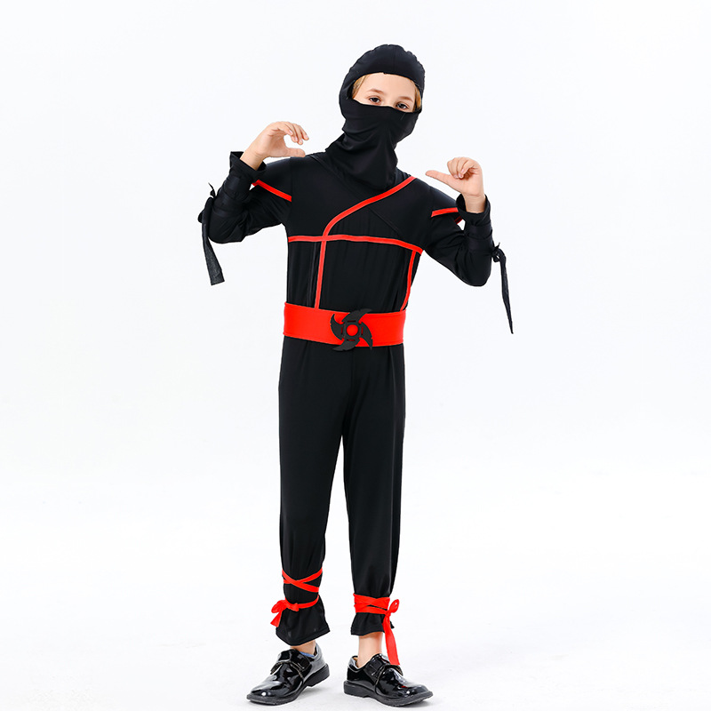 Traje de Halloween Cosplay anime traje de los niños ninja Samurai traje ninja noche ropa de viaje traje