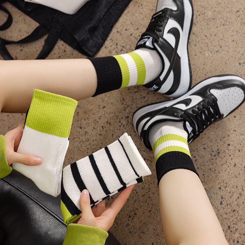 Socks for women Spring and Autumn trendy preppy style stockings Japanese ins popular Net red cute student pile socks mid-calf length socks for women Socks for women Spring and Autumn trendy preppy style stockings Japanese ins popular Net red cute student pile socks mid-calf length socks for women