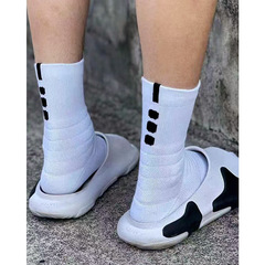 Basketball socks men's thickened towel bottom terry socks elite socks mid-length high-cut running outdoor socks sports socks