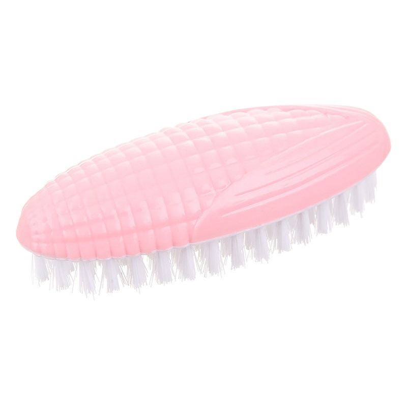 Forma de maní maíz creativo cepillo de lavandería cepillo de zapatos de color cepillo de limpieza del hogar plástico suave pelo pequeño cepillo