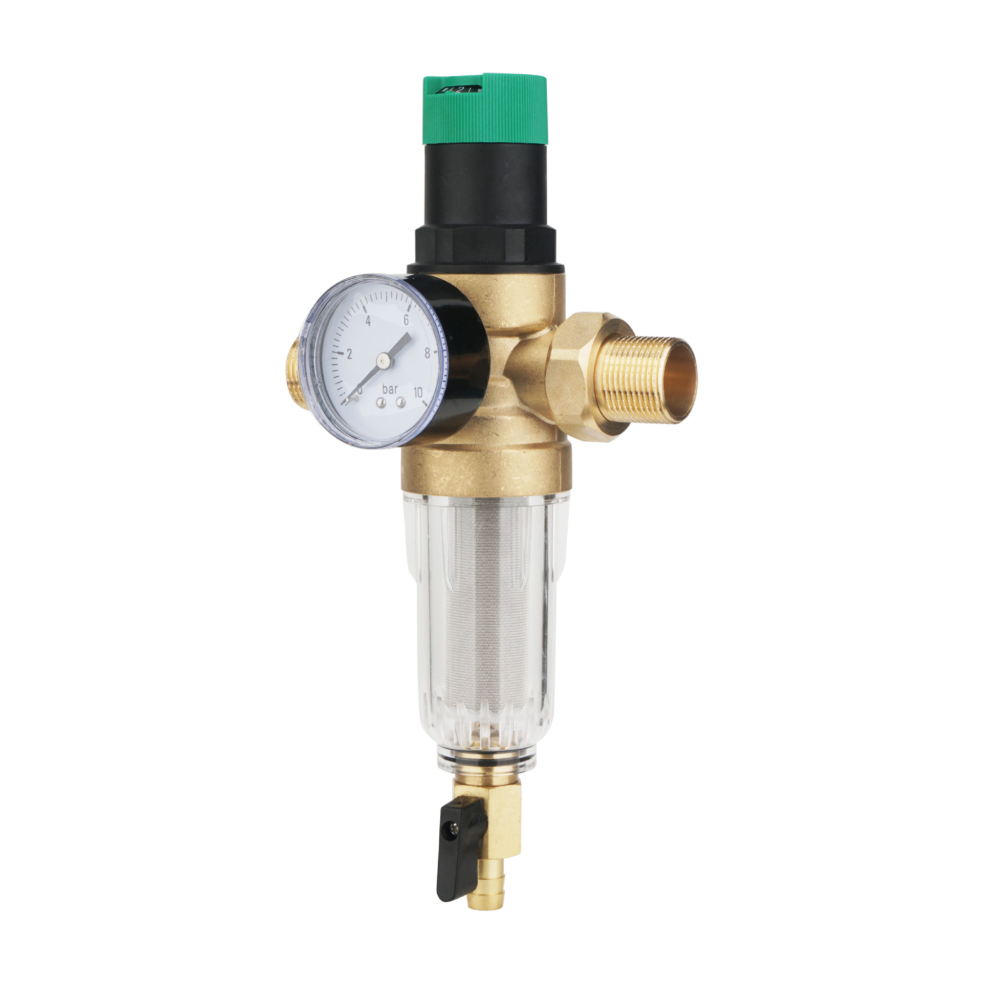 Factory Direct Sales Large Flow All-Copper Pre-Filter Water Purifier Household Tap Water Pressure Reducing Valve Water Heater