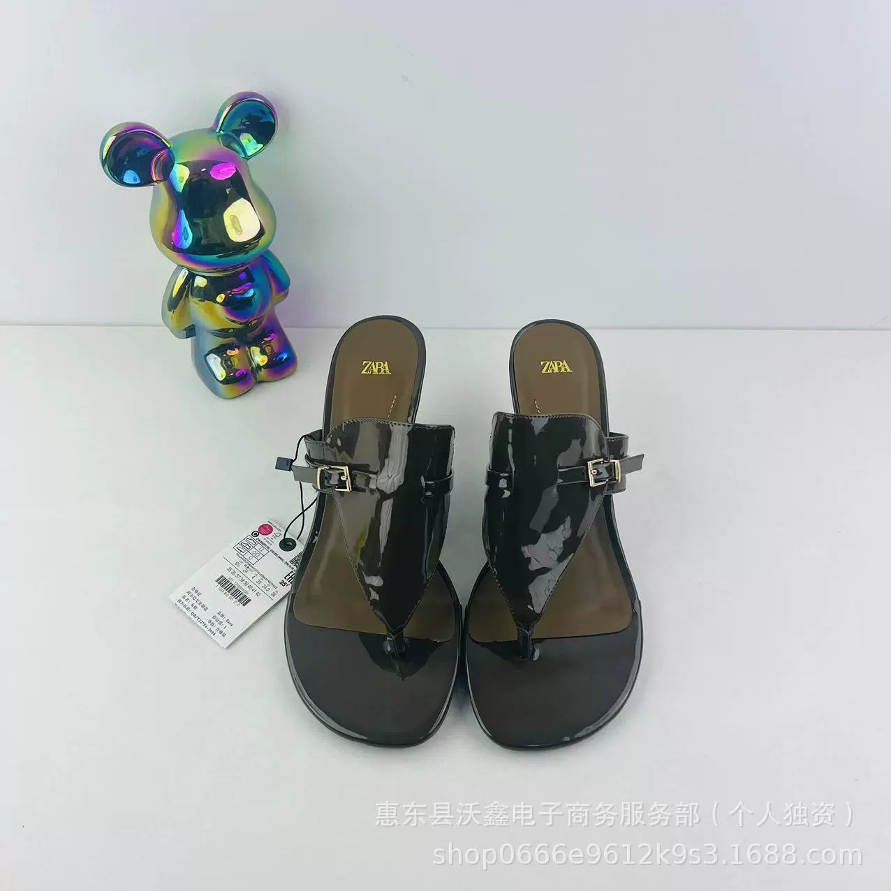 Woxin ZA новая весенняя женская обувь зеленая лакированная пряжка