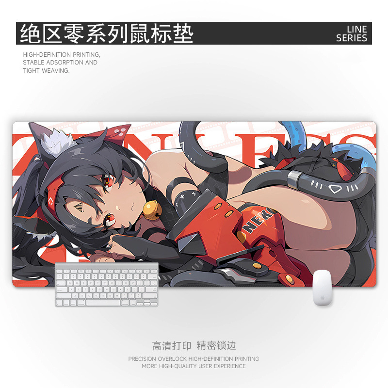 マウスパッド特大ストリートグラフィティコンピュータキーボードパッドボーイズアニメーションゲーム厚みのあるエッジeスポーツマウスパッド|undefined