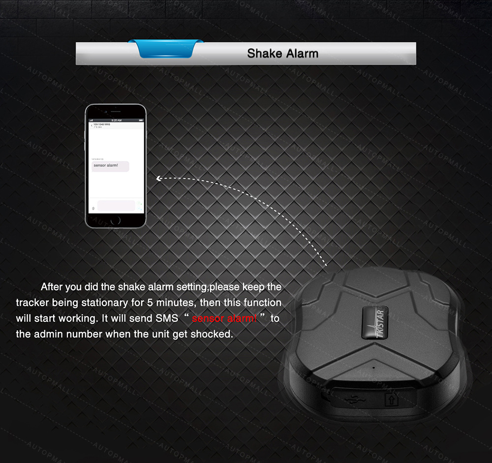 Tkstar905 Strong Magnetic Gps Locator Suitable for Car Motorcycle Battery Car Positioning Tracking
