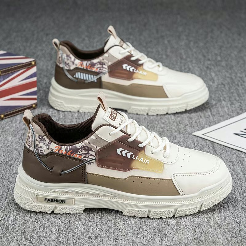 2025 primavera nuevos zapatos de hombre de altura baja zapatos deportivos casuales zapatos de skate para hombres jóvenes zapatos de moda coreana de estudiantes zapatos individuales