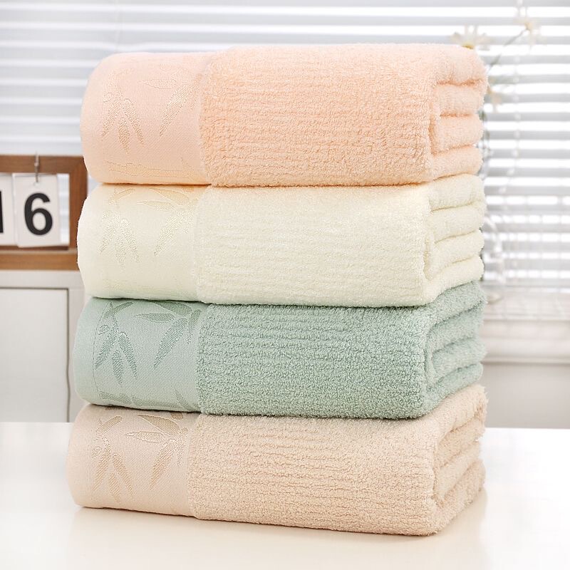 Gaoyang Towel Manufacturer Direct Sales Natural Bamboo Fiber Towel Bamboo Charcoal Towel Face Wash Towel Absorbent Non-Shedding Gift Face Towel