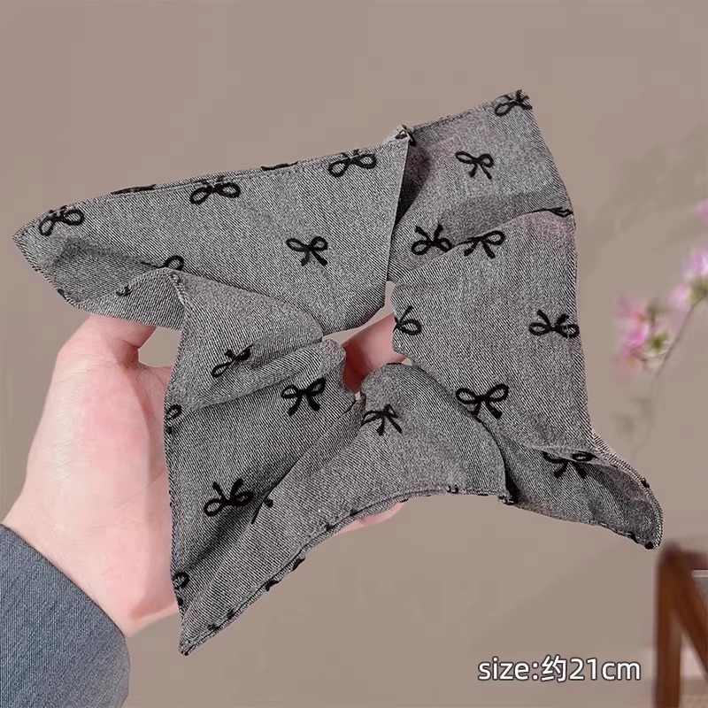 Encaje retro francés, diadema de intestino grueso, mujer 2025, nuevo estilo, cuerda para el cabello, banda de goma, lazo, dulce cuerda para el cabello, accesorios para el cabello