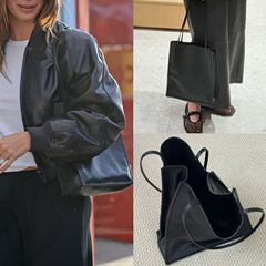 row小众包包托特包真皮极简风大容量羊皮通勤包女单肩手提腋下包