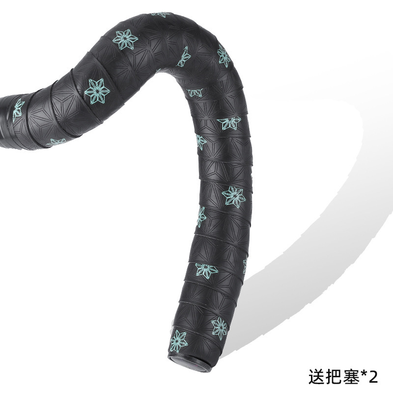 Mango de crisantemo YUUISD con bicicleta de carretera bicicleta cómodo amortiguador de silicona antideslizante que absorbe el sudor mango mosca muerta con doble coincidencia de color