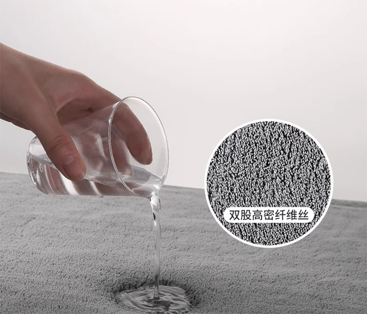 Double-layer coral fleece towel, grey thickened absorbent car towel, soft and not prone to shedding, car wash towel, home cleaning pic 21