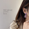 Summer cute universal brand acrylic earrings, with little bears, 2024 years, simple and elegant design