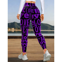 V 77723 Women's high-waist printed yoga pants Ůʿ����ӡ���