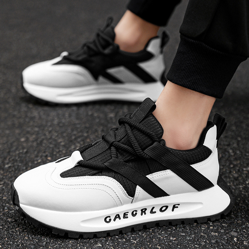 Herren neue Frühjahr neue dicke Sohlen vielseitig Sport und Freizeit Papa Herren Erhöhung verschleißfest und atmungsaktiv_voghion.com