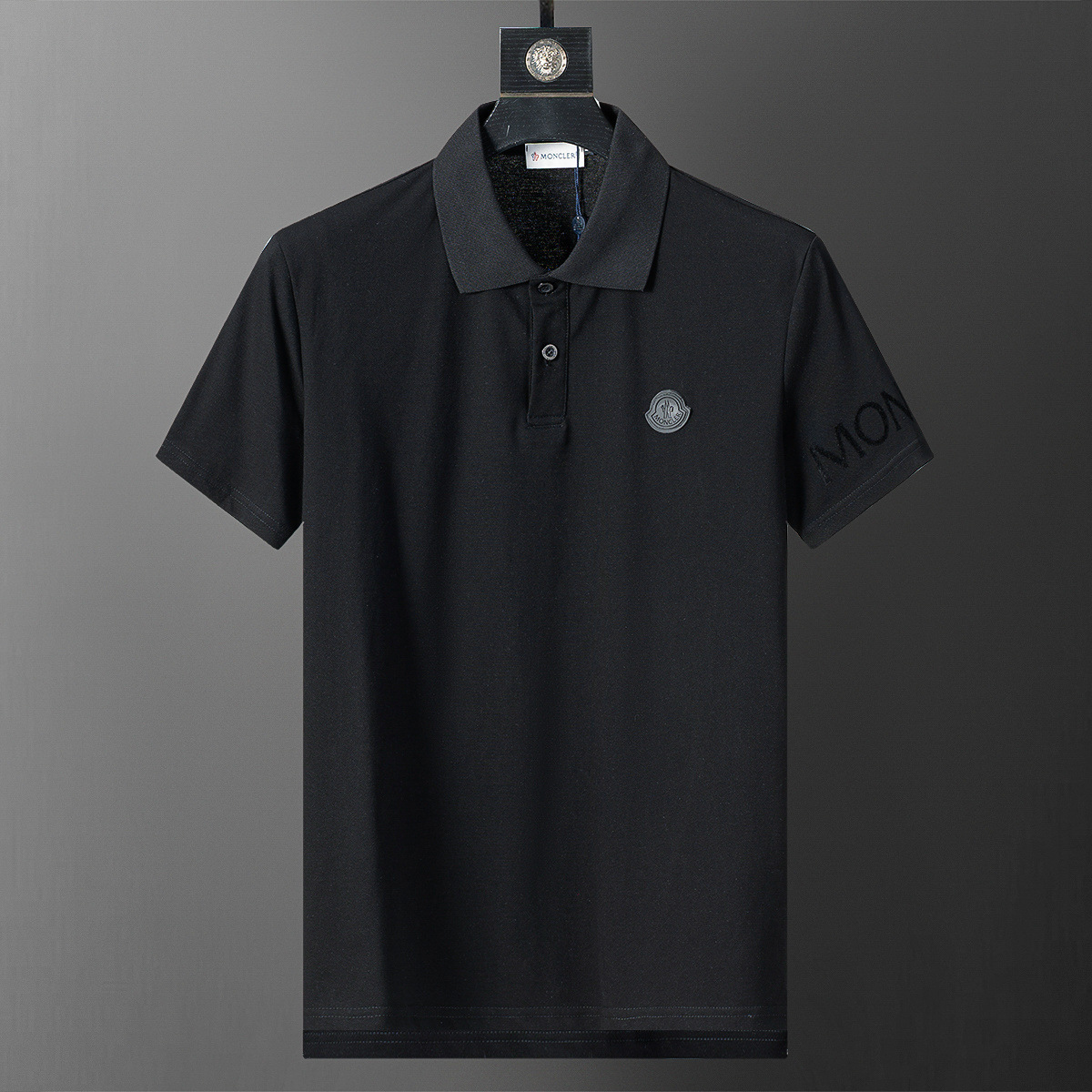 Cross-border versión correcta 26 nuevo polo para hombres color sólido negocios Jacquard casual con solapa de punto manga corta 1