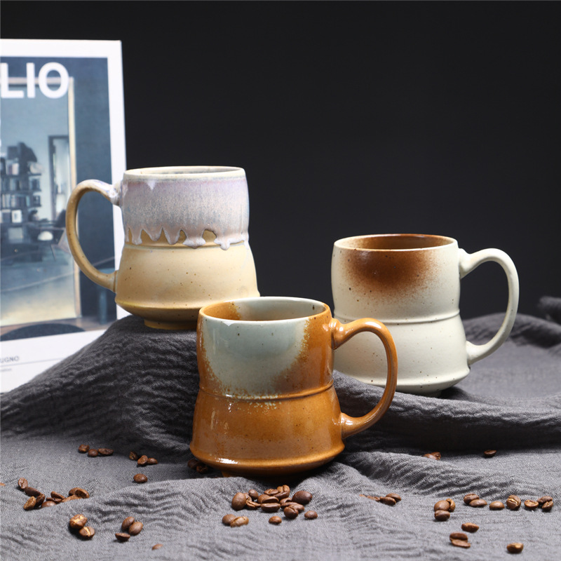 Large-Capacity Mugs, Middle Eastern Top Quality Style Large Ceramic Supply, Kiln-Fired Water Cups, Vintage_voghion.com