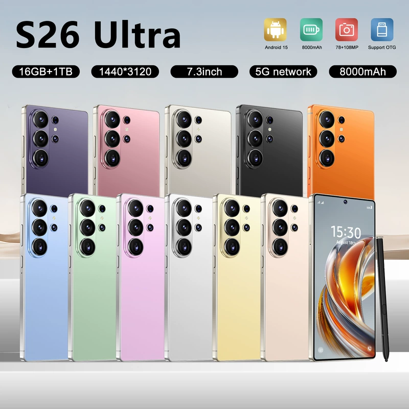 Смартфон S26 Ultra экран 7 3" 8 ядер 4G Android 12 3+64 ГБ
