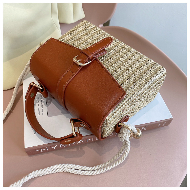 Korean Mini Casual Contrast Color Messenger Box Handbag Wholesale Nihaojewelry display picture 45