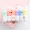 Fluorescence cartoon capsule, lip pencil, marker, cute stationery, 6 colors, Korean style