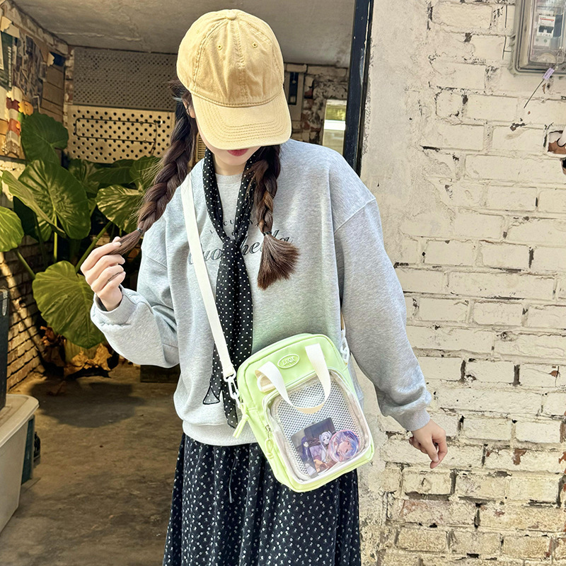 318g Weight Polyester Lining Material Zipper Closure Type Single Shoulder Strap Strap Type Crossbody Bag Bags Type Daily Occasion Cloth Material Solid Color Pattern All Seasons Season Women's Gender Streetwear Style Square Shape Small Size Women's Small Cloth Solid Color Streetwear Square Zipper Crossbody Bag 18