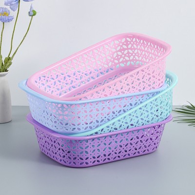 rectangle Plastic Square screen Electricity supplier Picking Basket Basket kitchen Storage basket fruit Leach basket Debris Storage basket