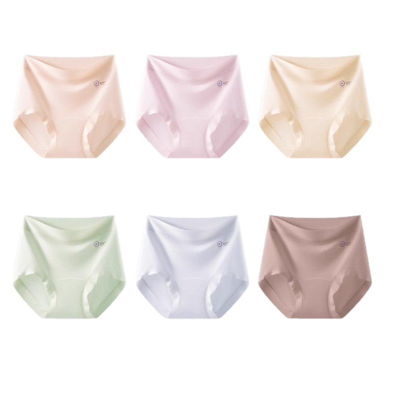 3-5 ピース 9A 抗菌延長クロッチシームレスハイウエストモーダル下着女性の純綿通気性三角ショーツ夏