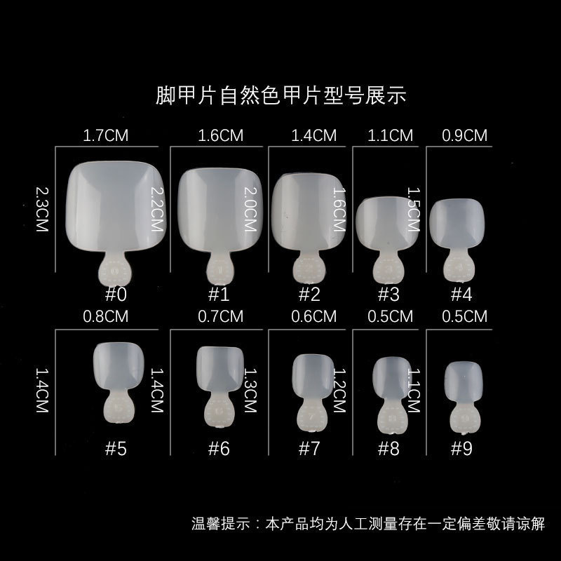 Factory Direct sales nail toe transparent nail piece fake nail nail nail nail piece full paste natural color nail piece cross-border hot sale