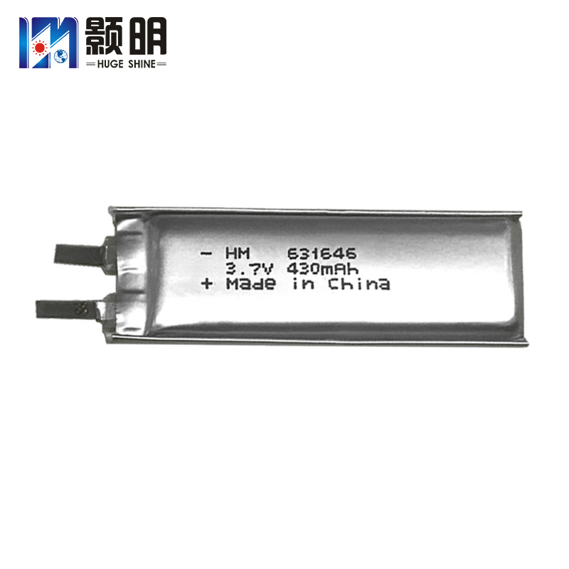 631646成人用品小夜灯锂电池3.7V430mAh医疗美容仪器聚合物锂电池
