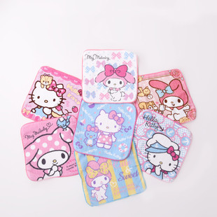 melody kt square towel cartoon children wash face pure cotton square towel soft absorbent cotton