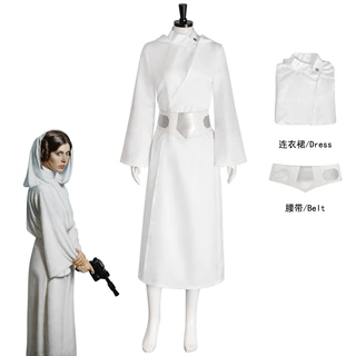 星球大战蕾伊莱娅公主 LEIA cos服天行者 COSPLAY 万圣节表演现货