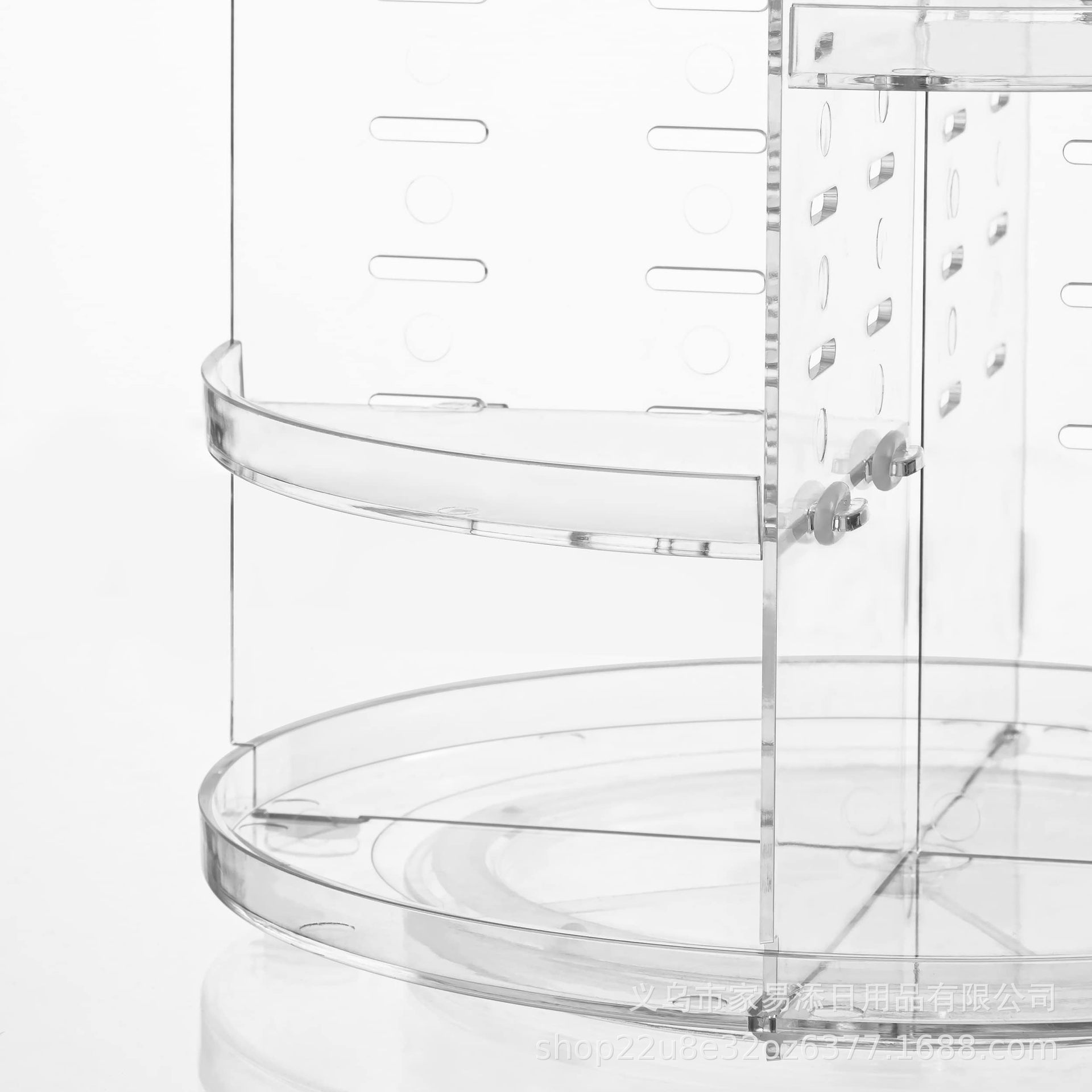 Red en línea caja de almacenamiento de cosméticos rotativos transparente梳妆台 productos de cuidado de la piel estante dormitorio caja de acabado de lápiz labial de escritorio