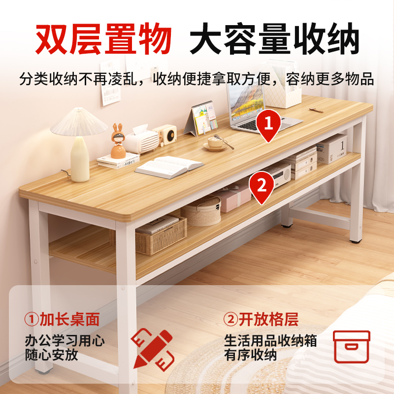 Estricta selección de escritorio, tabla larga, simple para estudiantes, mesa de cama, alquiler de escritorio de computadora estrecha, pequeño escritorio de oficina image 5