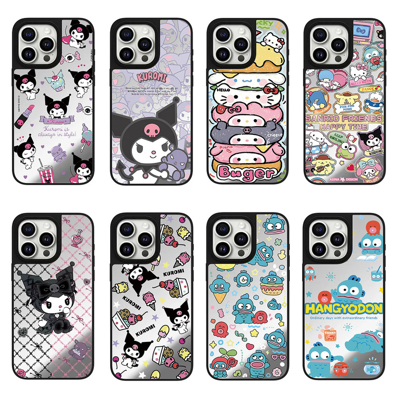 Suitable for iPhone 16 Cartoon Phone Case, Sanrio Collaboration Model, Apple 17 Air High-Quality Mirror Surface 15C Case